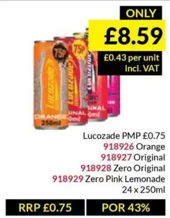 Musgrave MarketPlace Lucozade offer