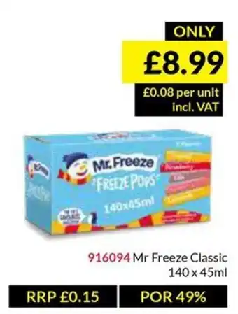 Musgrave MarketPlace Mr Freeze Classic offer