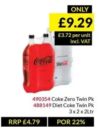 Musgrave MarketPlace Coke Zero Twin Pk offer