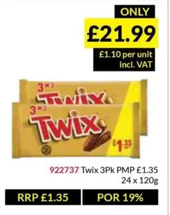 Musgrave MarketPlace Twix 3Pk offer