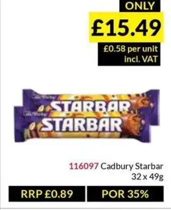 Musgrave MarketPlace Cadbury Starbar offer