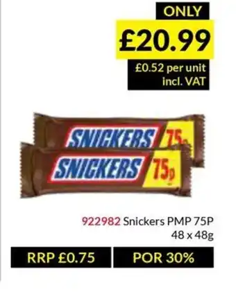 Musgrave MarketPlace Snickers offer