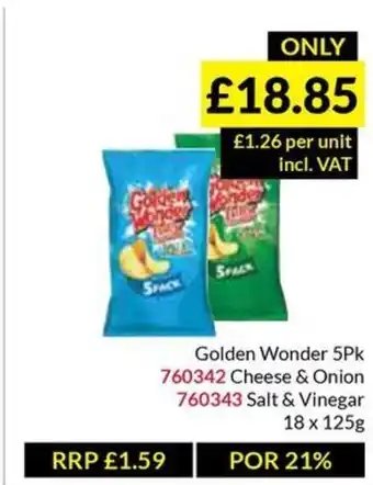 Musgrave MarketPlace Golden Wonder 5Pk offer