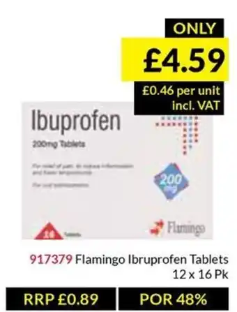 Musgrave MarketPlace Flamingo Ibruprofen Tablets offer