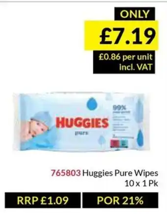 Musgrave MarketPlace Huggies Pure Wipes offer