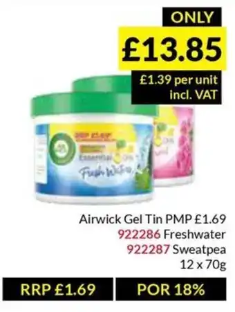 Airwick Gel Tin
