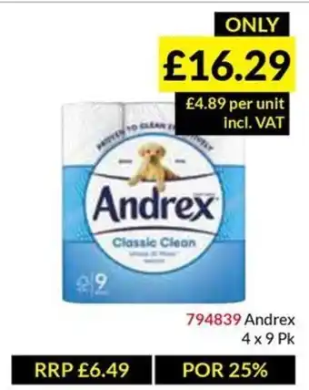 Musgrave MarketPlace Andrex offer