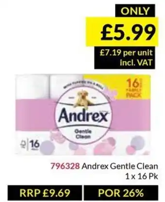 Musgrave MarketPlace Andrex Gentle Clean offer
