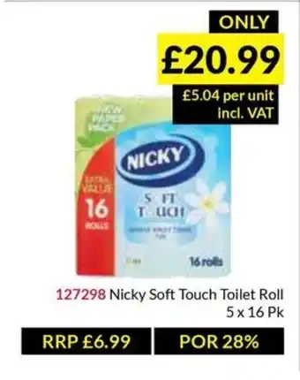 Musgrave MarketPlace Nicky Soft Touch Toilet Roll offer