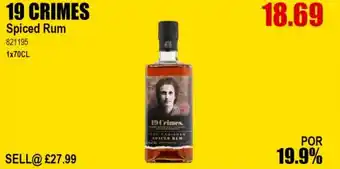 Bestway 19 CRIMES Spiced Rum offer