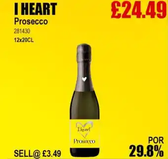 Bestway I HEART Prosecco offer