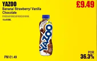 Bestway YAZOO Banana/ Strawberry/ Vanilla Chocolate offer