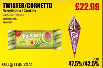 Bestway TWISTER/CORNETTO Berrylicious/Cookies offer
