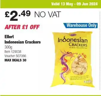 Costco Ellert Indonesian Crackers offer