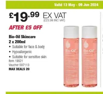Costco Bio-Oil Skincare 2 x 200ml offer