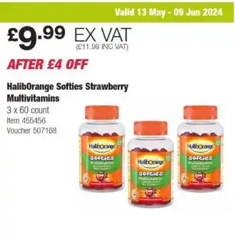 Costco HalibOrange Softies Strawberry Multivitamins offer