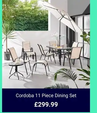 Studio Cordoba 11 Piece Dining Set offer