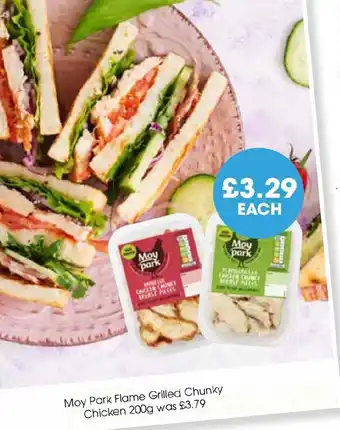 Centra Moy Park Flame Grilled Chunky Chicken 200g offer
