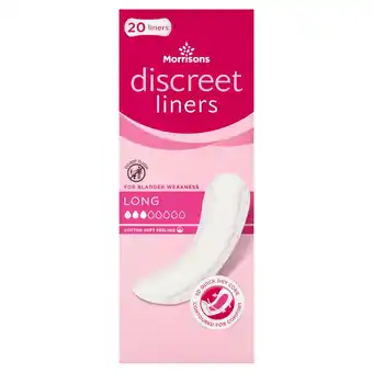 Morrisons Morrisons Incontinence Comfort Liners Long offer