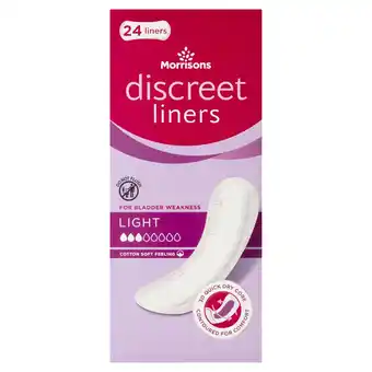 Morrisons Morrisons Incontinence Comfort Liners offer