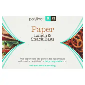 Morrisons Polylina Paper Lunch & Snack Bags offer