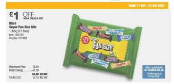 Costco Mars Super Fun Size Mix offer