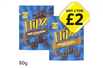 Londis View Flipz Milk Chocolate, Peanut Butter offer