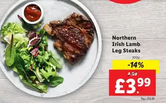 Lidl Northern Irish Lamb Leg Steaks offer