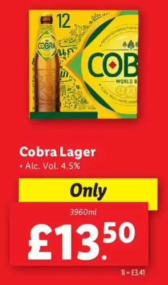 Lidl Cobra Lager offer