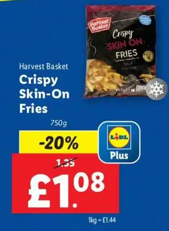 Lidl Harvest Basket Crispy Skin-On Fries offer