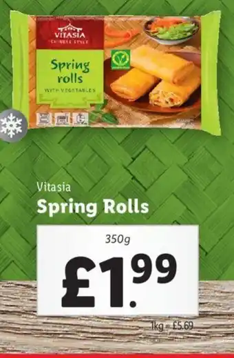 Lidl Vitasia Spring Rolls offer
