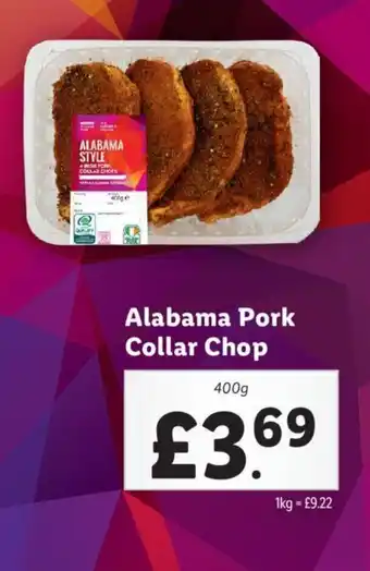 Lidl Alabama Pork Collar Chop offer