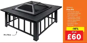 Lidl Grillmeister Fire Pit offer