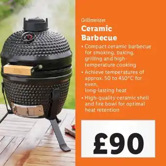 Lidl Grillmeister Ceramic Barbecue offer