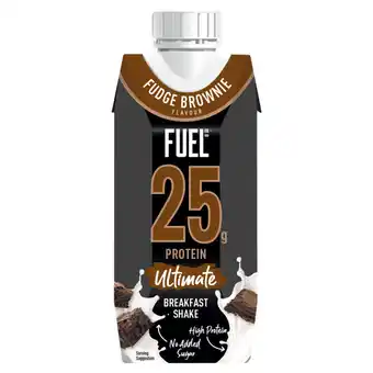 Asda FUEL10K Ultimate Breakfast Shake Fudge Brownie Flavour 330ml offer