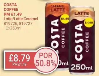 Bestway COSTA COFFEE Latte/Latte Caramel offer