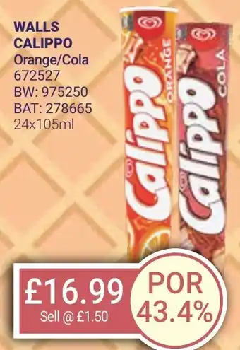 Bestway WALLS CALIPPO Orange/Cola offer