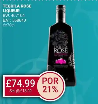 Bestway TEQUILA ROSE LIQUEUR offer