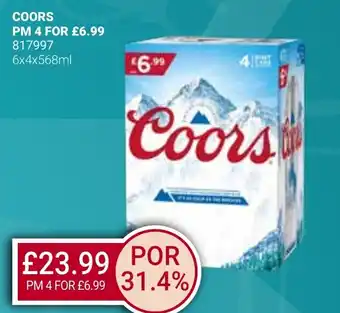 Bestway COORS offer