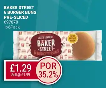 Bestway BAKER STREET 6 BURGER BUNS PRE-SLICED offer