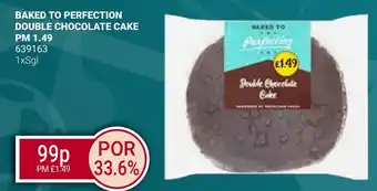 Bestway BAKED TO PERFECTION DOUBLE CHOCOLATE CAKE offer