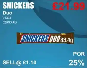 Bestway SNICKERS Duo offer