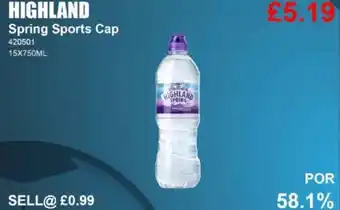 Bestway HIGHLAND Spring Sports Cap offer