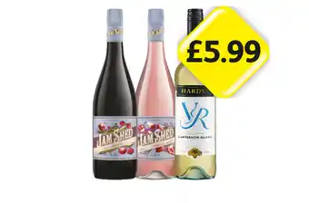 Londis View Jam Shed Mess, Rhubarb Strawberry Smash, Hardy's VR Sauvignon Blanc offer