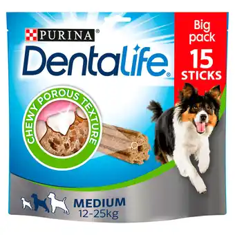 Iceland DENTALIFE Medium Dental Chicken Dog Chews 15 Sticks offer