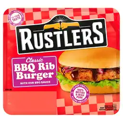 Iceland Rustlers BBQ Rib Burger 122g offer