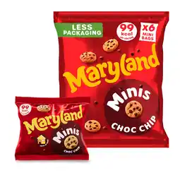 Iceland Maryland Minis Choc Chip 6 Mini Bags 118.8g offer