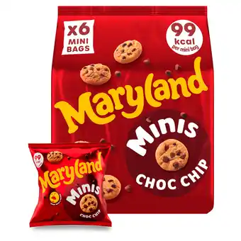 Iceland Maryland Minis Choc Chip 6 Mini Bags 118.8g offer