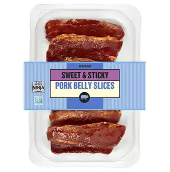 Iceland Iceland Sweet & Sticky Pork Belly Slices 260g offer