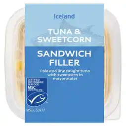 Iceland Iceland Tuna & Sweetcorn Sandwich Filler 250g offer